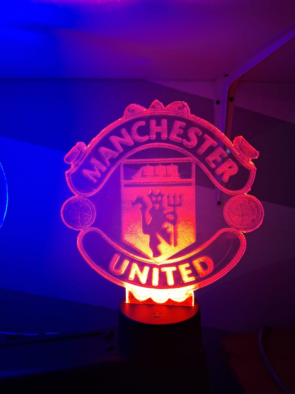 This type of lamp is often used as a decorative piece or a night light, and it can add a romantic or calming ambiance to a room.