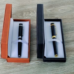 This sleek and modern pen holder is the perfect addition to any desk or workspace.