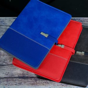 leather notebooks with a metal clip, perfect for jotting down notes and keeping them secure.